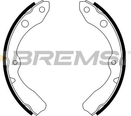 Bremsi GF0668 - Комплект спирачна челюст vvparts.bg