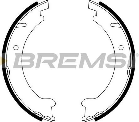 Bremsi GF0606 - Комплект спирачна челюст, ръчна спирачка vvparts.bg