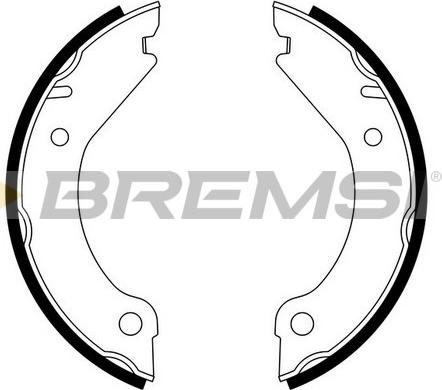 Bremsi GF0603 - Комплект спирачна челюст, ръчна спирачка vvparts.bg