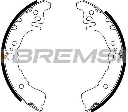 Bremsi GF0681 - Комплект спирачна челюст vvparts.bg