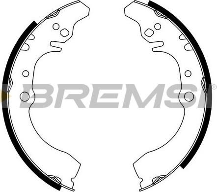Bremsi GF0682 - Комплект спирачна челюст vvparts.bg