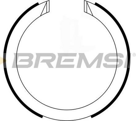 Bremsi GF0634 - Комплект спирачна челюст, ръчна спирачка vvparts.bg