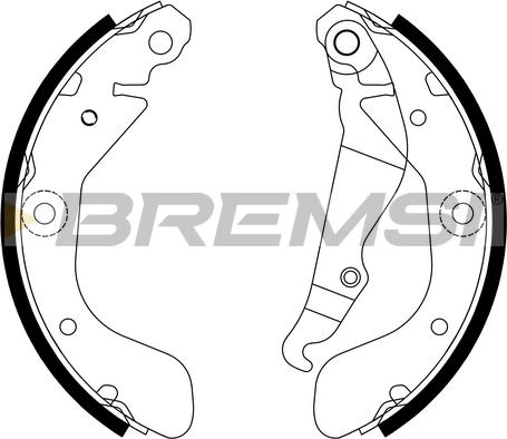 Bremsi GF0635 - Комплект спирачна челюст vvparts.bg