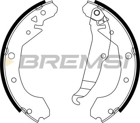 Bremsi GF0631 - Комплект спирачна челюст vvparts.bg