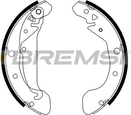 Bremsi GF0632 - Комплект спирачна челюст vvparts.bg