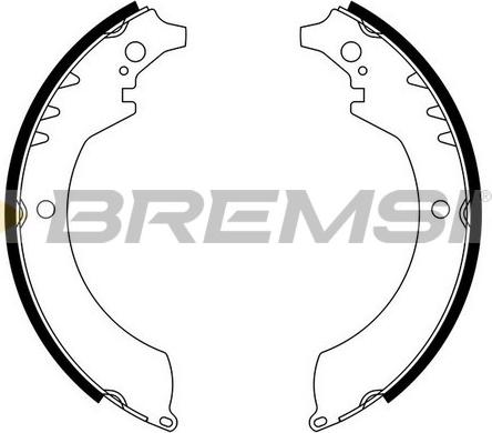 Bremsi GF0679 - Комплект спирачна челюст vvparts.bg