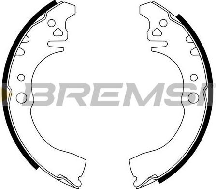 Bremsi GF0676 - Комплект спирачна челюст vvparts.bg