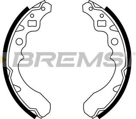 Bremsi GF0670 - Комплект спирачна челюст vvparts.bg