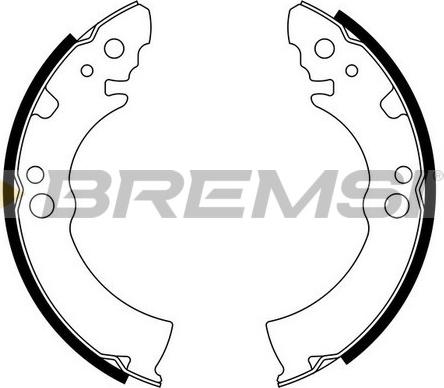 Bremsi GF0004 - Комплект спирачна челюст vvparts.bg