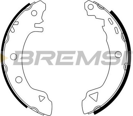 Bremsi GF0006 - Комплект спирачна челюст vvparts.bg
