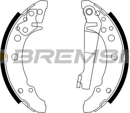 Bremsi GF0016 - Комплект спирачна челюст vvparts.bg