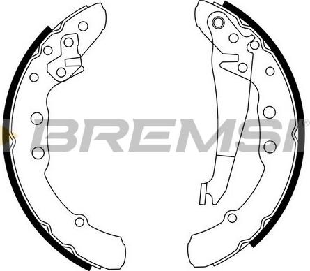 Bremsi GF0021 - Комплект спирачна челюст vvparts.bg