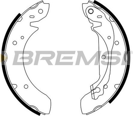 Bremsi GF0195 - Комплект спирачна челюст vvparts.bg