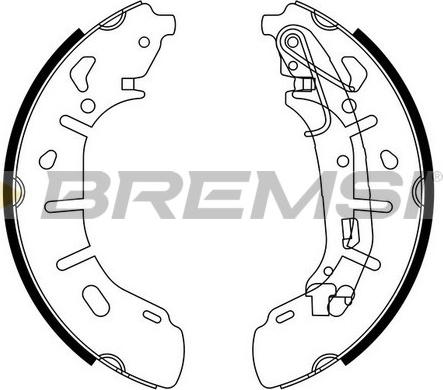 Bremsi GF0148 - Комплект спирачна челюст vvparts.bg