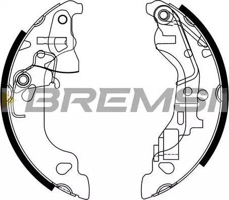 Bremsi GF0158 - Комплект спирачна челюст vvparts.bg