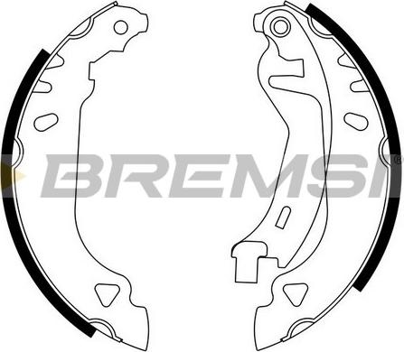 Bremsi GF0169 - Комплект спирачна челюст vvparts.bg