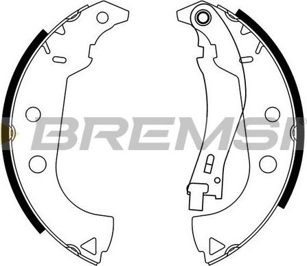 Bremsi GF0164 - Комплект спирачна челюст vvparts.bg