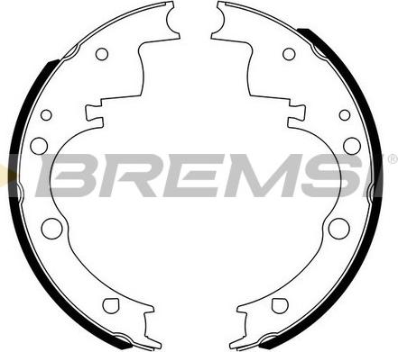 Bremsi GF0165 10/10 - Комплект спирачна челюст vvparts.bg