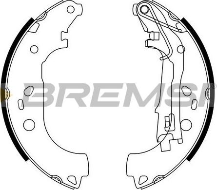 Bremsi GF0161 - Комплект спирачна челюст vvparts.bg