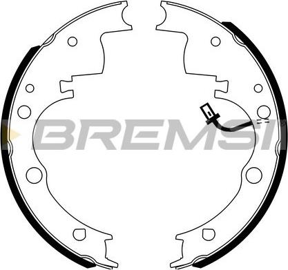 Bremsi GF0167 - Комплект спирачна челюст vvparts.bg
