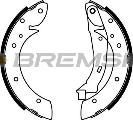 Bremsi GF0106 - Комплект спирачна челюст vvparts.bg