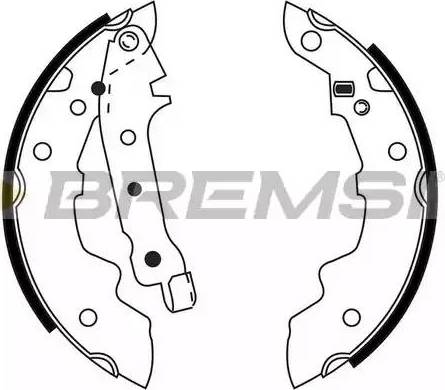 Bremsi GF0101 - Комплект спирачна челюст vvparts.bg