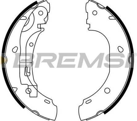 Bremsi GF0186 - Комплект спирачна челюст vvparts.bg