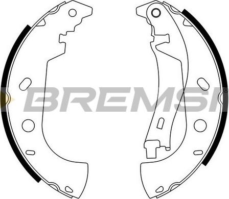 Bremsi GF0181 - Комплект спирачна челюст vvparts.bg