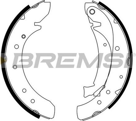 Bremsi GF0176 - Комплект спирачна челюст vvparts.bg