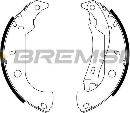 Bremsi GF0171 - Комплект спирачна челюст vvparts.bg