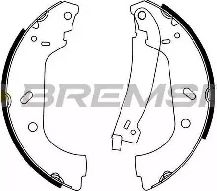 Bremsi GF0177-2 - Комплект спирачна челюст vvparts.bg