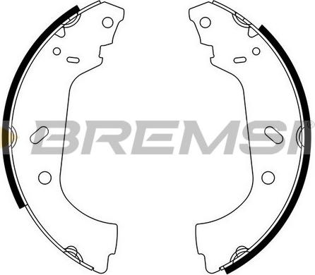 Bremsi GF0177 - Комплект спирачна челюст vvparts.bg