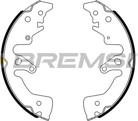 Bremsi GF0895 - Комплект спирачна челюст vvparts.bg