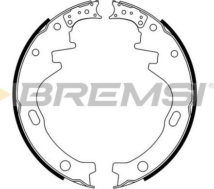 Bremsi GF0848 - Комплект спирачна челюст vvparts.bg