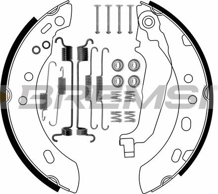 Bremsi GF0856-1 - Комплект спирачна челюст vvparts.bg