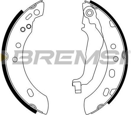 Bremsi GF0856 - Комплект спирачна челюст vvparts.bg