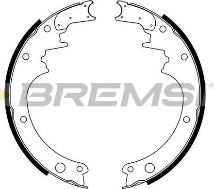 Bremsi GF0850 - Комплект спирачна челюст vvparts.bg