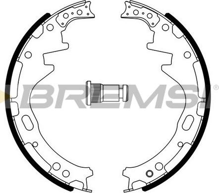 Bremsi GF0857 - Комплект спирачна челюст vvparts.bg