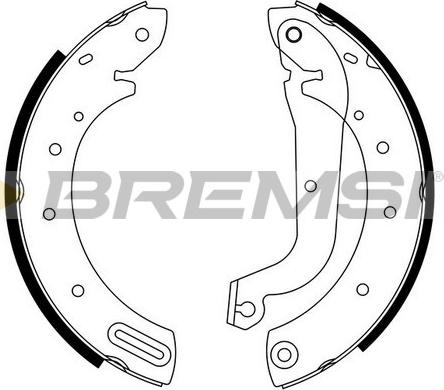 Bremsi GF0864 - Комплект спирачна челюст vvparts.bg