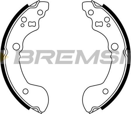 Bremsi GF0860 - Комплект спирачна челюст vvparts.bg