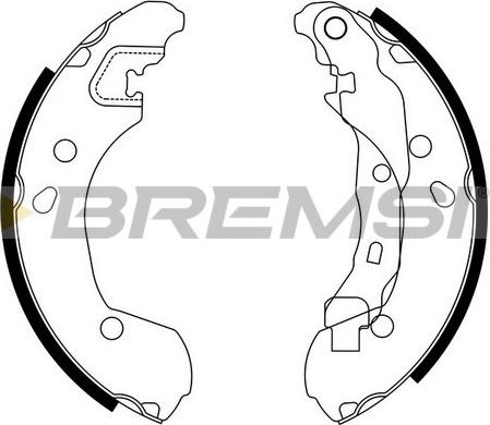 Bremsi GF0862 - Комплект спирачна челюст vvparts.bg