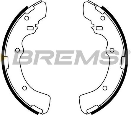 Bremsi GF0819 - Комплект спирачна челюст vvparts.bg