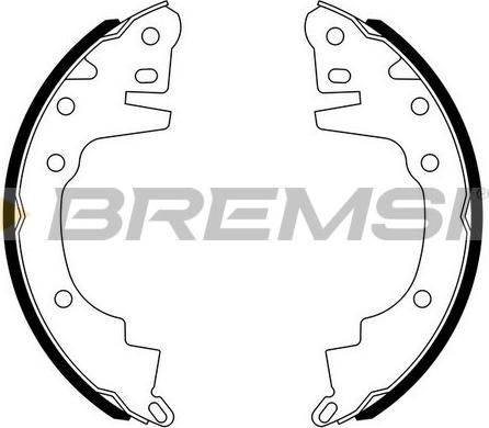 Bremsi GF0814 - Комплект спирачна челюст vvparts.bg