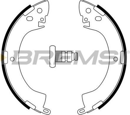 Bremsi GF0813 - Комплект спирачна челюст vvparts.bg