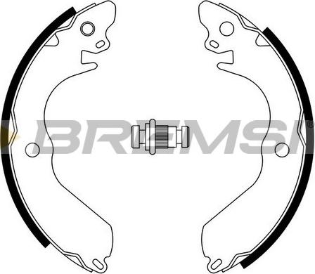 Bremsi GF0817 - Комплект спирачна челюст vvparts.bg
