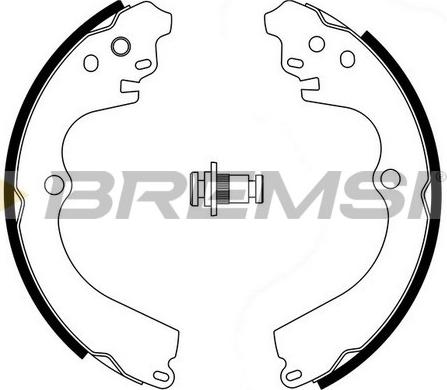Bremsi GF0884 - Комплект спирачна челюст vvparts.bg