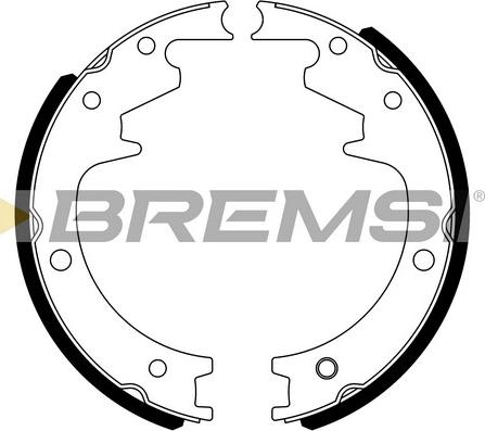 Bremsi GF0835 - Комплект спирачна челюст vvparts.bg