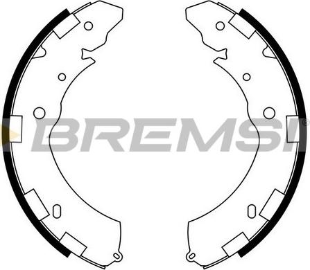 Bremsi GF0833 - Комплект спирачна челюст vvparts.bg