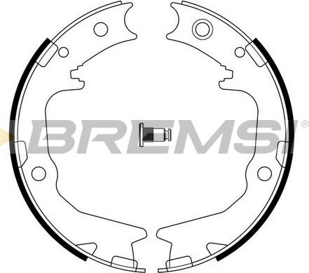 Bremsi GF0826 - Комплект спирачна челюст, ръчна спирачка vvparts.bg