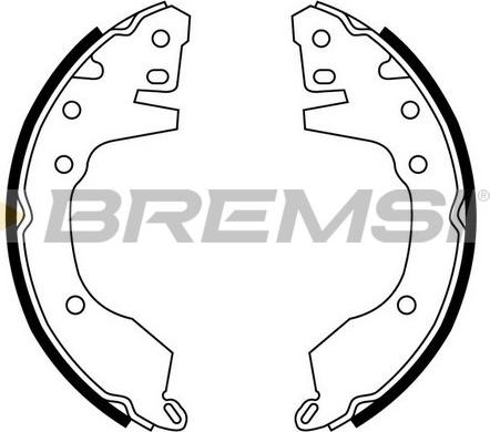 Bremsi GF0820 - Комплект спирачна челюст vvparts.bg
